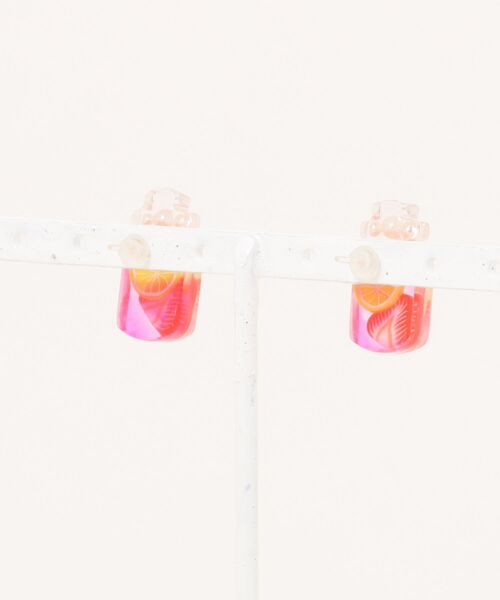 tone（トーン）の「wamushroom by wamcom/fruit cocktail bottle ピアス（ピアス（両耳用）・レディース・グリーン/ピンク・FREE）」の3枚目の写真