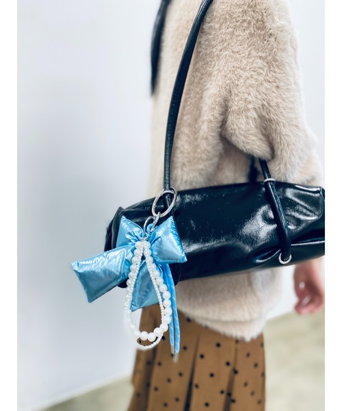 セール】【メタリック】ぷっくりリボンマルチチャーム（チャーム