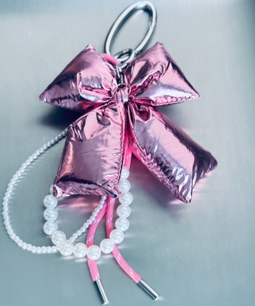 セール】【メタリック】ぷっくりリボンマルチチャーム（チャーム