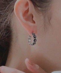 【LIMITED NUMBER/リミテッドナンバー】フラワーフープピアス