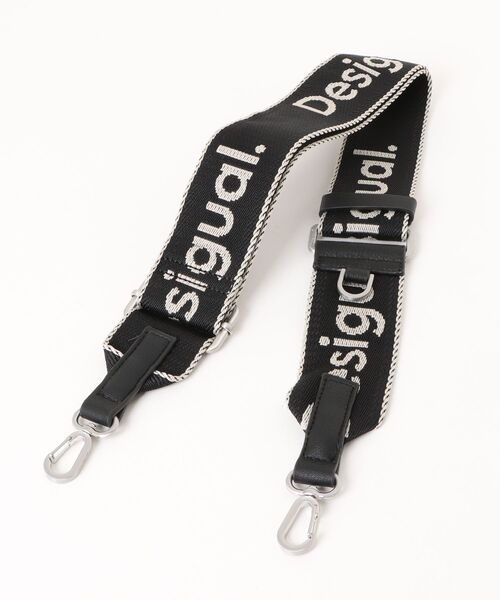 Desigual（デシグアル）の「3Dロゴ レザー風 拡張フラップショルダーハンドバッグ ブラック（ショルダーバッグ・レディース・ブラック・FREE）」の5枚目の写真