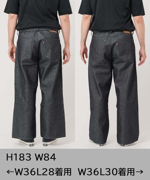 Levi's サルエルパンツ ブラック TYPE 1 highground_ta-0555