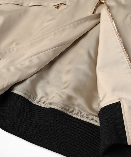 CULLNI(クルニ)の「Double Satin MA-1(MA-1・メンズ・ブラック/ネイビー/ベージュ・2/1/0)」の11枚目の写真