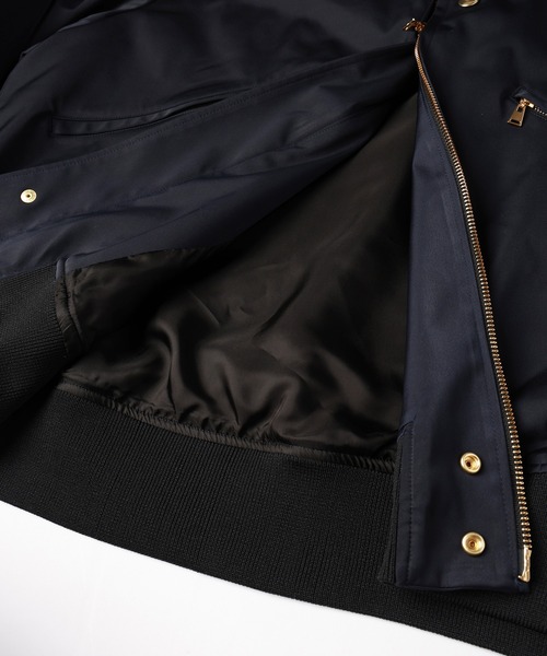 CULLNI(クルニ)の「Double Satin MA-1(MA-1・メンズ・ブラック/ネイビー/ベージュ・2/1/0)」の18枚目の写真