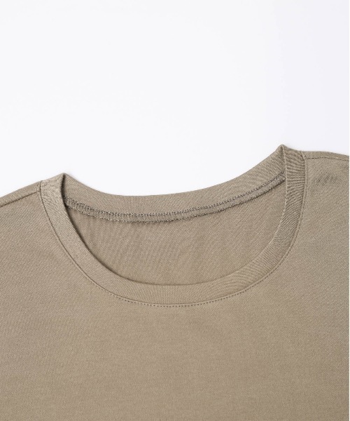 AMELY(エミリー)の「ギャザーTシャツワンピース(ワンピース・レディース・ブラック/カーキブラウン/グレー・フリー)」の21枚目の写真