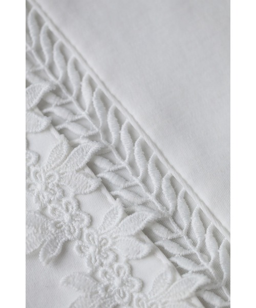 cawaii(カワイイ)の「日常にひと匙のエレガント レースTシャツ(Tシャツ/カットソー・レディース・ブラック/ホワイト・FREE)」の15枚目の写真