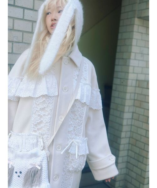 merry jenny（メリージェニー）の「わんわんポシェット（ショルダーバッグ・レディース・ベージュ/オフホワイト・FREE）」の10枚目の写真