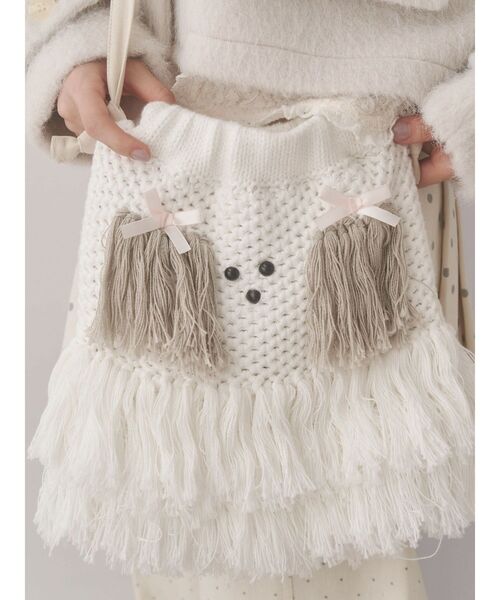 merry jenny（メリージェニー）の「わんわんポシェット（ショルダーバッグ・レディース・ベージュ/オフホワイト・FREE）」の12枚目の写真