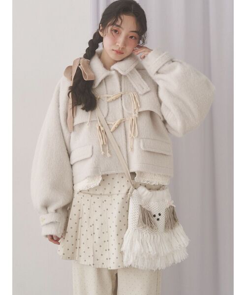 merry jenny（メリージェニー）の「わんわんポシェット（ショルダーバッグ・レディース・ベージュ/オフホワイト・FREE）」の13枚目の写真