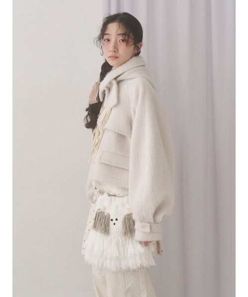 merry jenny（メリージェニー）の「わんわんポシェット（ショルダーバッグ・レディース・ベージュ/オフホワイト・FREE）」の14枚目の写真