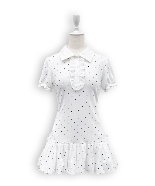 Honey Cinnamon（ハニーシナモン）の「バルーンポロワンピース（ワンピース・レディース・ブラック/ホワイト・FREE）」の19枚目の写真