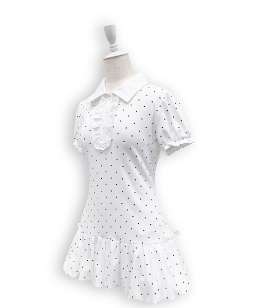 Honey Cinnamon（ハニーシナモン）の「バルーンポロワンピース（ワンピース・レディース・ブラック/ホワイト・FREE）」の20枚目の写真