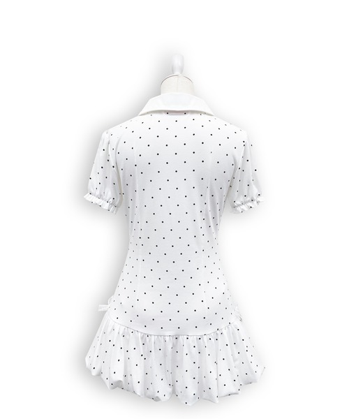 Honey Cinnamon（ハニーシナモン）の「バルーンポロワンピース（ワンピース・レディース・ブラック/ホワイト・FREE）」の21枚目の写真