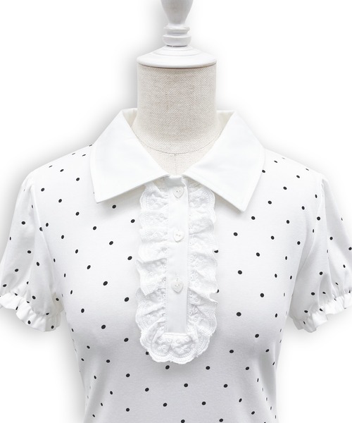 Honey Cinnamon（ハニーシナモン）の「バルーンポロワンピース（ワンピース・レディース・ブラック/ホワイト・FREE）」の22枚目の写真