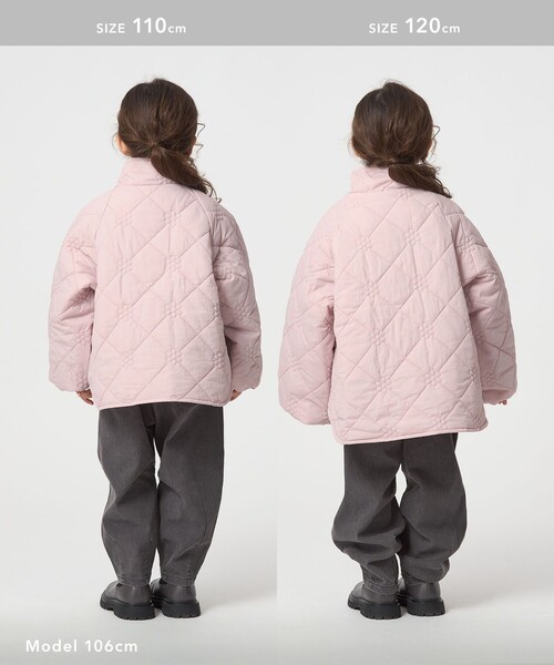 スタメンシリーズ】フラワーキルト ブルゾン/ キッズ 100cm