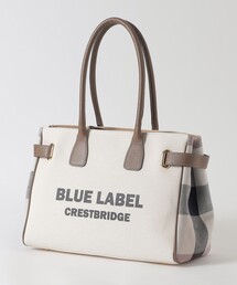 バーバリー ブルーレーベル クレストブリッジ A4 ビジネス トートバッグ 鞄 クレストブリッジチェックPVCトート（バッグ）｜BLUE LABEL
