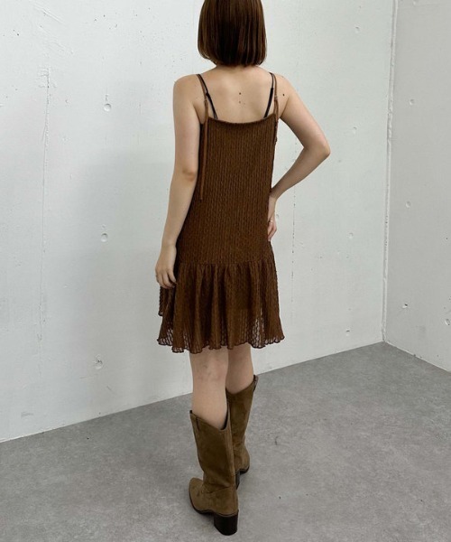 archives（アルシーヴ）の「カットＪＱミニキャミワンピース（ワンピース・レディース・アイボリー/ブラウン/ブラック・MEDIUM）」の8枚目の写真