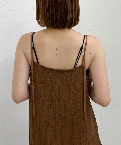 archives（アルシーヴ）の「カットＪＱミニキャミワンピース（ワンピース・レディース・アイボリー/ブラウン/ブラック・MEDIUM）」の10枚目の写真