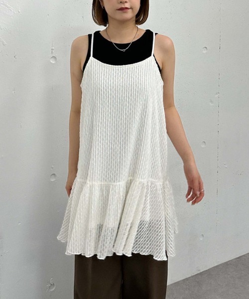 archives（アルシーヴ）の「カットＪＱミニキャミワンピース（ワンピース・レディース・アイボリー/ブラウン/ブラック・MEDIUM）」の16枚目の写真