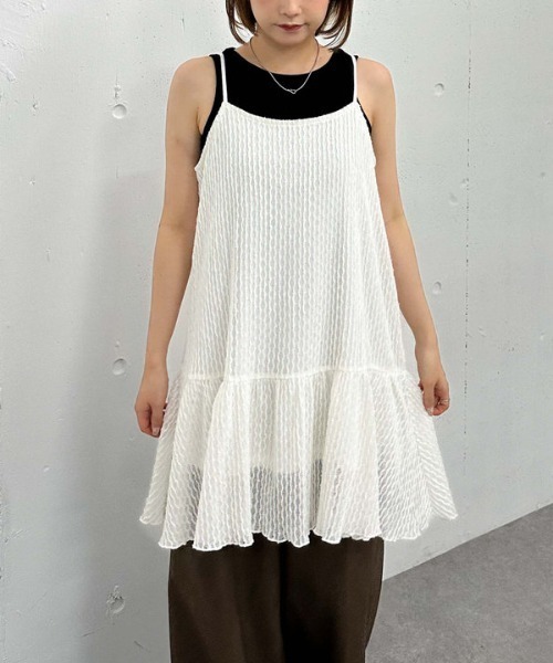 archives（アルシーヴ）の「カットＪＱミニキャミワンピース（ワンピース・レディース・アイボリー/ブラウン/ブラック・MEDIUM）」の17枚目の写真