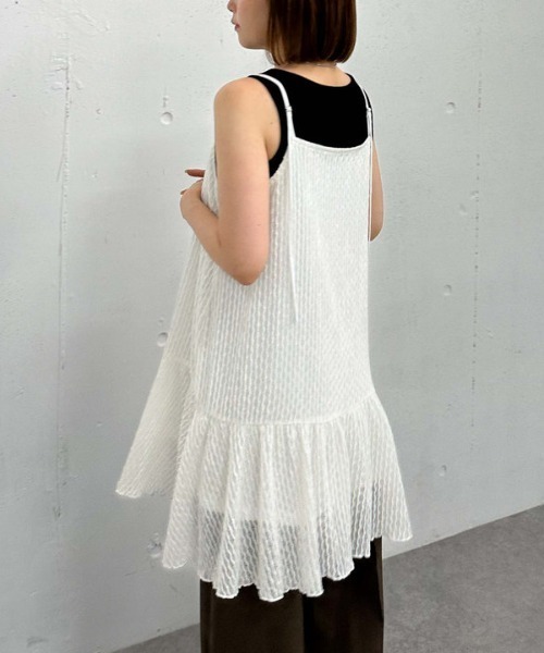 archives（アルシーヴ）の「カットＪＱミニキャミワンピース（ワンピース・レディース・アイボリー/ブラウン/ブラック・MEDIUM）」の18枚目の写真