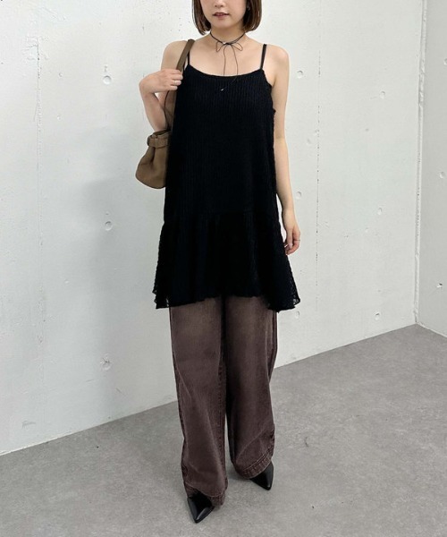 archives（アルシーヴ）の「カットＪＱミニキャミワンピース（ワンピース・レディース・アイボリー/ブラウン/ブラック・MEDIUM）」の19枚目の写真