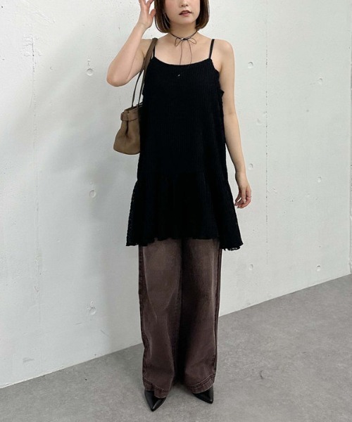 archives（アルシーヴ）の「カットＪＱミニキャミワンピース（ワンピース・レディース・アイボリー/ブラウン/ブラック・MEDIUM）」の20枚目の写真