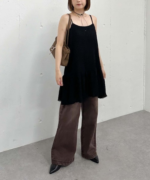 archives（アルシーヴ）の「カットＪＱミニキャミワンピース（ワンピース・レディース・アイボリー/ブラウン/ブラック・MEDIUM）」の21枚目の写真