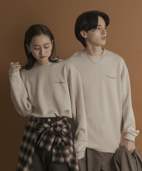 SENSE OF PLACE by URBAN RESEARCH（センスオブプレイスバイアーバンリサーチ）の「『一部WEB限定カラー』シシュウダンボールポンチロングTシャツ（Tシャツ/カットソー・メンズ・ブラック/ライトベージュ/ブラック系その他/ブルー系その他/ホワイト/ホワイト系その他/ダークブラウン・MEDIUM/LARGE）」の6枚目の写真