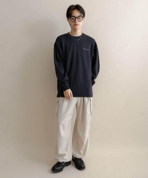 セール】『一部WEB限定カラー』シシュウダンボールポンチロングTシャツ