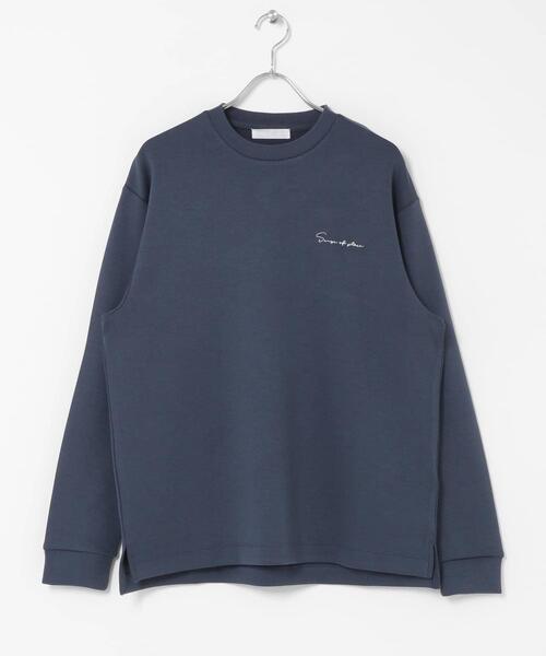 SENSE OF PLACE by URBAN RESEARCH（センスオブプレイスバイアーバンリサーチ）の「『一部WEB限定カラー』シシュウダンボールポンチロングTシャツ（Tシャツ/カットソー・メンズ・ブラック/ライトベージュ/ブラック系その他/ブルー系その他/ホワイト/ホワイト系その他/ダークブラウン・MEDIUM/LARGE）」の8枚目の写真