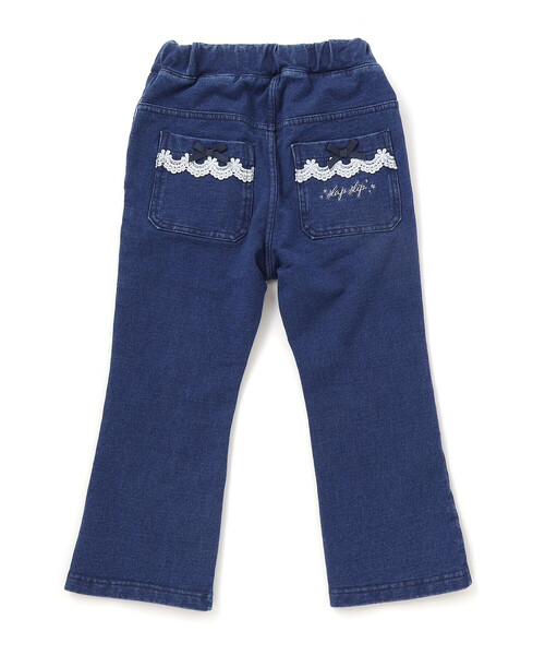 SLAP SLIP（スラップスリップ）の「後ろポケットリボンフレアシルエット9分丈デニムパンツ(80~130cm)（デニムパンツ・キッズ・ネイビー/ブルー・130cm/110cm/120cm/100cm/90cm/80ｃｍ）」の13枚目の写真