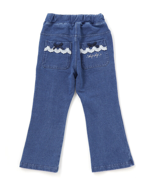 SLAP SLIP（スラップスリップ）の「後ろポケットリボンフレアシルエット9分丈デニムパンツ(80~130cm)（デニムパンツ・キッズ・ネイビー/ブルー・130cm/110cm/120cm/100cm/90cm/80ｃｍ）」の15枚目の写真