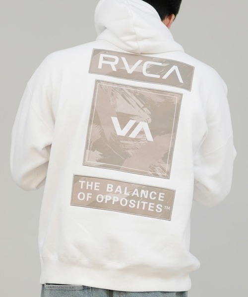 RVCA(ルーカ)の「RVCA/ルーカ THREE BOX RVCA HD パーカー BF042-011(パーカー・メンズ・ブラック/セージグリーン/ホワイト・M/S/L)」の2枚目の写真