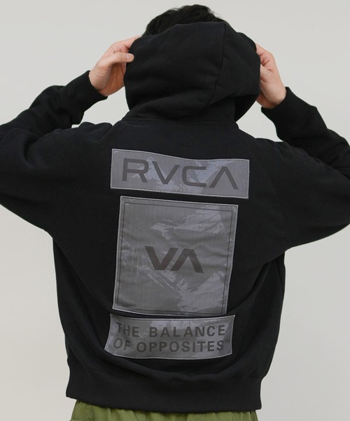 RVCA(ルーカ)の「RVCA/ルーカ THREE BOX RVCA HD パーカー BF042-011(パーカー・メンズ・ブラック/セージグリーン/ホワイト・M/S/L)」の11枚目の写真