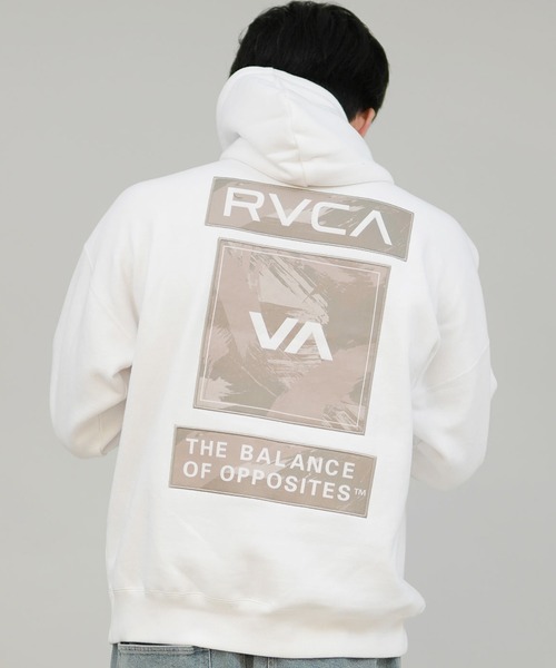 RVCA(ルーカ)の「RVCA/ルーカ THREE BOX RVCA HD パーカー BF042-011(パーカー・メンズ・ブラック/セージグリーン/ホワイト・M/S/L)」の5枚目の写真