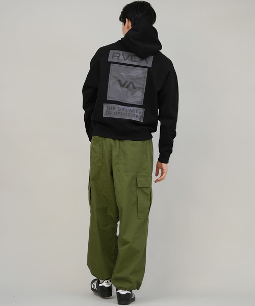 RVCA(ルーカ)の「RVCA/ルーカ THREE BOX RVCA HD パーカー BF042-011(パーカー・メンズ・ブラック/セージグリーン/ホワイト・M/S/L)」の13枚目の写真