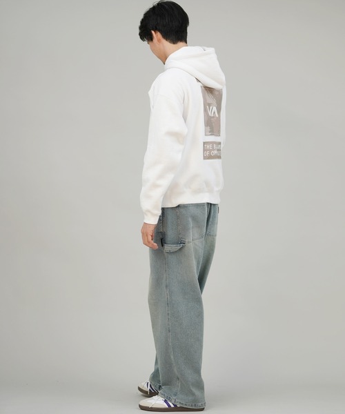 RVCA(ルーカ)の「RVCA/ルーカ THREE BOX RVCA HD パーカー BF042-011(パーカー・メンズ・ブラック/セージグリーン/ホワイト・M/S/L)」の8枚目の写真