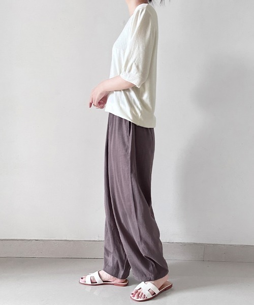 Doux Belle（ドゥーベル）の「イージーコクーンパンツ（その他パンツ・レディース・カーキ/ブラック/ブルー/ネイビー/モカ/ホワイト・MEDIUM）」の18枚目の写真
