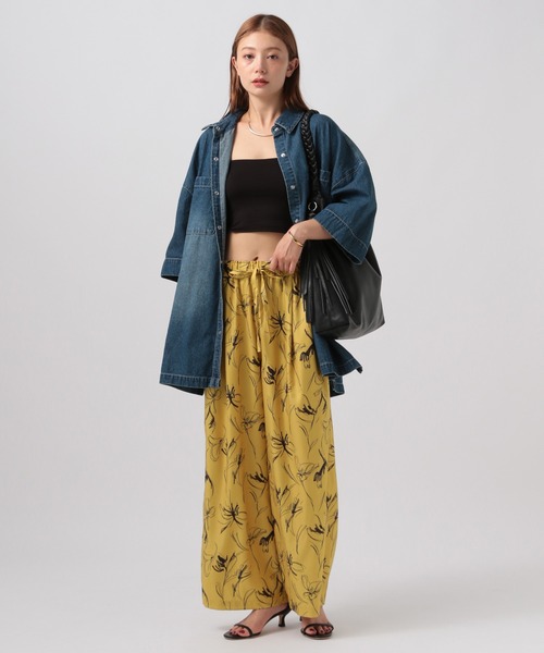 BAYFLOW（ベイフロー）の「アソートプリントイージーパンツ（その他パンツ・レディース・ブラック/イエロー/ボルドー/ライトブラウン・FREE）」の7枚目の写真