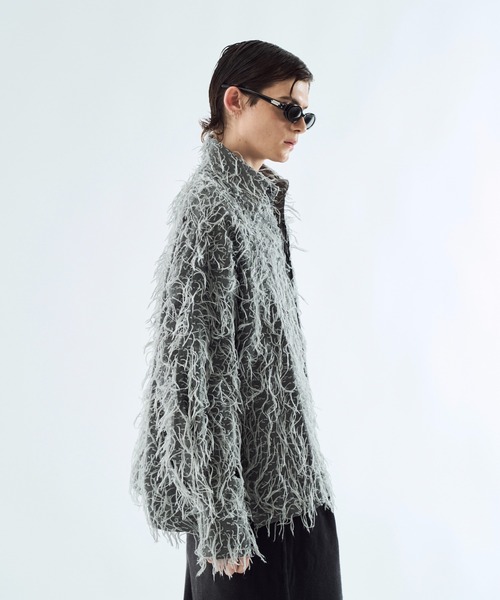 seyto（セイト）の「By-color fringe shirt バイカラーフリンジシャツ（シャツ/ブラウス・メンズ・ブラウン/グレー・3/2）」の12枚目の写真