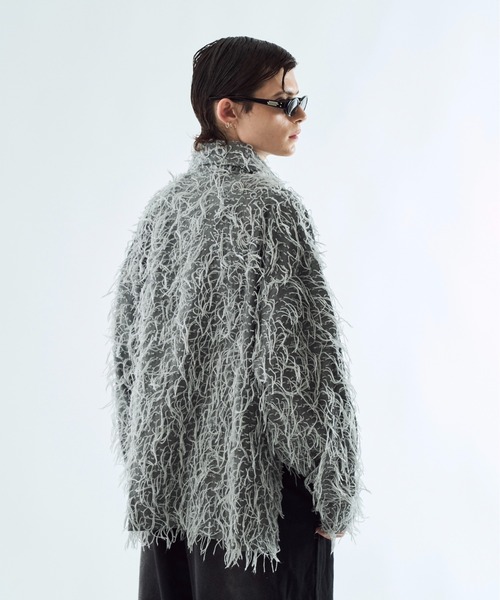 seyto（セイト）の「By-color fringe shirt バイカラーフリンジシャツ（シャツ/ブラウス・メンズ・ブラウン/グレー・3/2）」の11枚目の写真