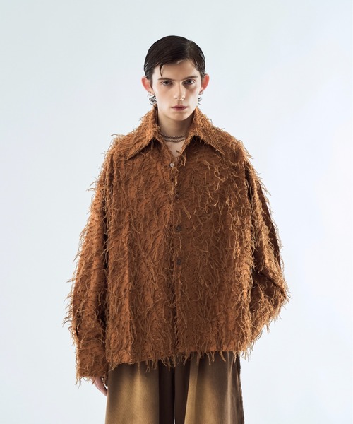 By-color fringe shirt バイカラーフリンジシャツ（シャツ