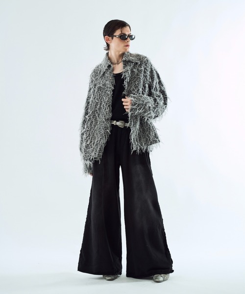 seyto（セイト）の「By-color fringe shirt バイカラーフリンジシャツ（シャツ/ブラウス・メンズ・ブラウン/グレー・3/2）」の14枚目の写真