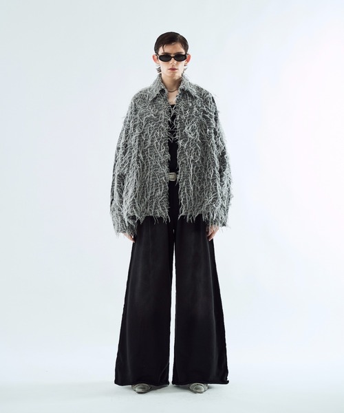 seyto（セイト）の「By-color fringe shirt バイカラーフリンジシャツ（シャツ/ブラウス・メンズ・ブラウン/グレー・3/2）」の16枚目の写真