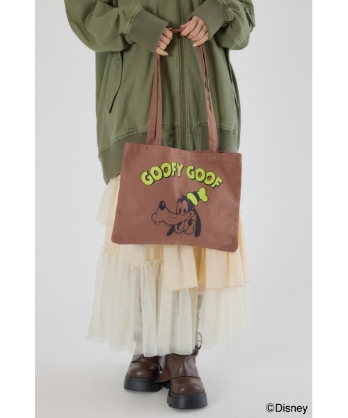 RODEO CROWNS WIDE BOWL（ロデオクラウンズワイドボウル）の「（ミッキー＆フレンズ）カラートートバッグ（トートバッグ・レディース・オフホワイト/ブラック/ブラウン/ピンク・FREE）」の3枚目の写真