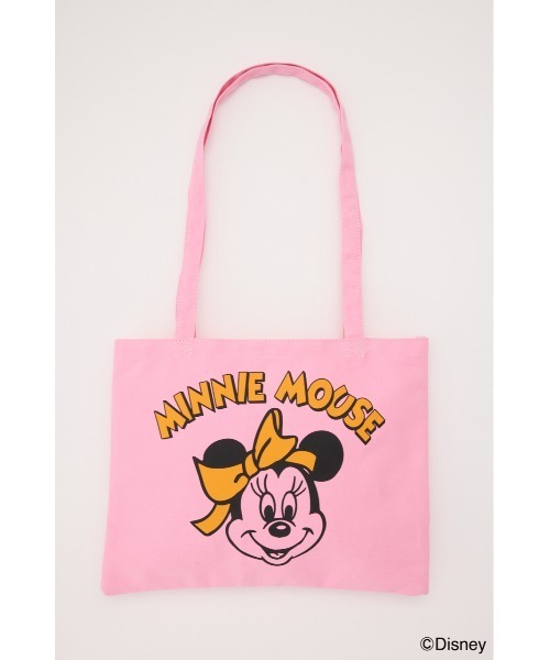 RODEO CROWNS WIDE BOWL（ロデオクラウンズワイドボウル）の「（ミッキー＆フレンズ）カラートートバッグ（トートバッグ・レディース・オフホワイト/ブラック/ブラウン/ピンク・FREE）」の4枚目の写真