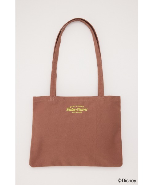 RODEO CROWNS WIDE BOWL（ロデオクラウンズワイドボウル）の「（ミッキー＆フレンズ）カラートートバッグ（トートバッグ・レディース・オフホワイト/ブラック/ブラウン/ピンク・FREE）」の22枚目の写真