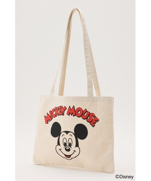 RODEO CROWNS WIDE BOWL（ロデオクラウンズワイドボウル）の「（ミッキー＆フレンズ）カラートートバッグ（トートバッグ・レディース・オフホワイト/ブラック/ブラウン/ピンク・FREE）」の8枚目の写真