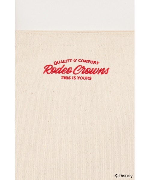 RODEO CROWNS WIDE BOWL（ロデオクラウンズワイドボウル）の「（ミッキー＆フレンズ）カラートートバッグ（トートバッグ・レディース・オフホワイト/ブラック/ブラウン/ピンク・FREE）」の12枚目の写真